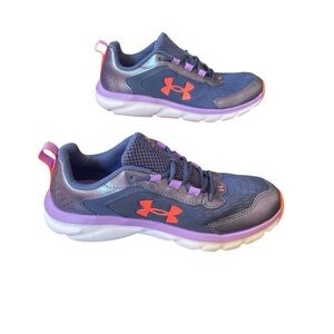 Under Armour Youth Girls' Grade School Assert 9 Running Shoes Pink Fog Size 5Y